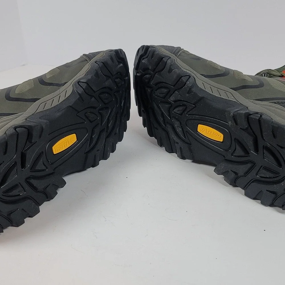 Nortiv8 Mens Armadillo Softshell Waterproof Hiking Boots Olive Green Size 10